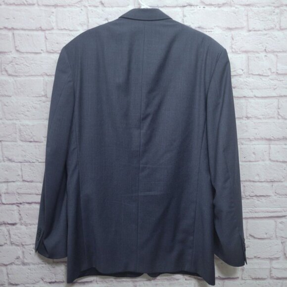 Givenchy Monsieur Wool Suit No Size Micro Houndstooth Jacket Pants Midnight Blue - Picture 4 of 9